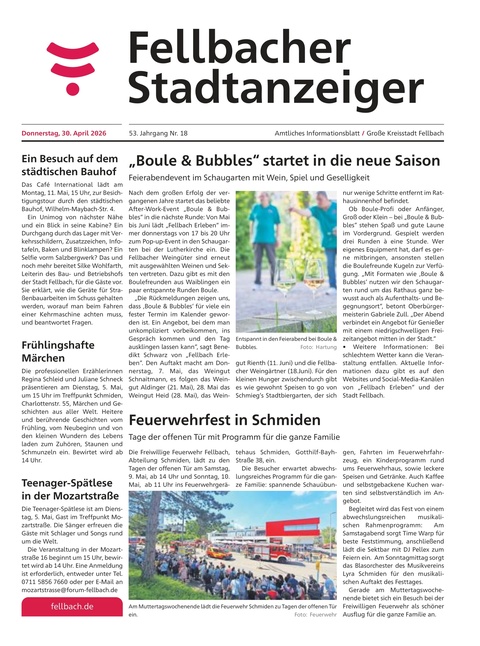 Fellbacher Wochenblatt 30.04.2026