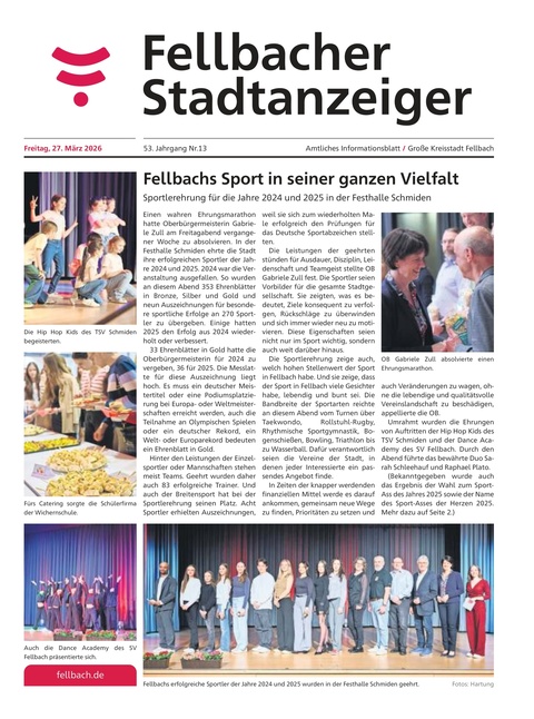 Fellbacher Wochenblatt 27.03.2026