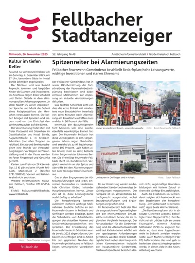 Fellbacher Wochenblatt 26.11.2025