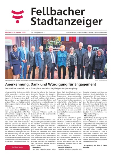 Fellbacher Wochenblatt 28.01.2026