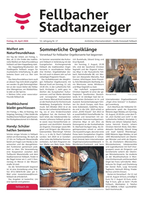 Fellbacher Wochenblatt 24.04.2026