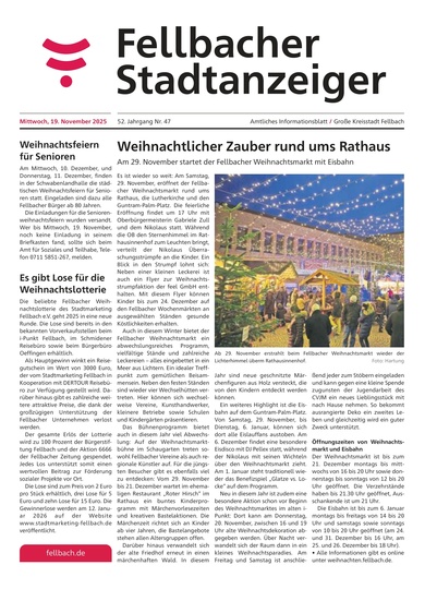 Fellbacher Wochenblatt 19.11.2025