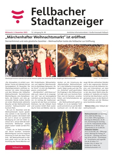 Fellbacher Wochenblatt 03.12.2025