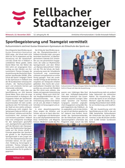 Fellbacher Wochenblatt 12.11.2025