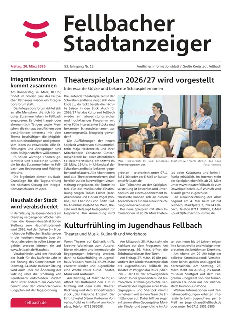 Fellbacher Wochenblatt 20.03.2026