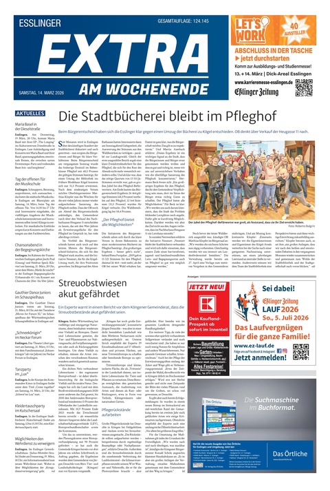 Extra am Wochenende Esslingen 14.03.2026