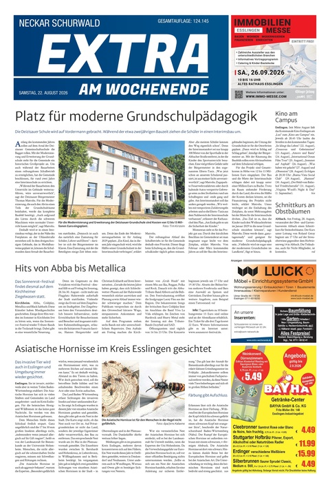 Extra am Wochenende Neckar 22.08.2026