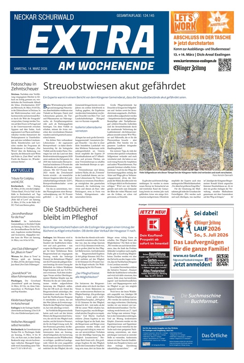 Extra am Wochenende Neckar 14.03.2026