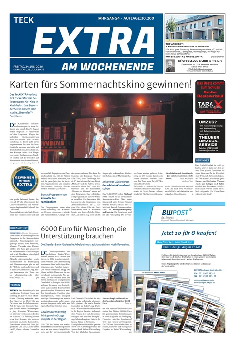 Extra am Wochenende Kirchheim 25.07.2026
