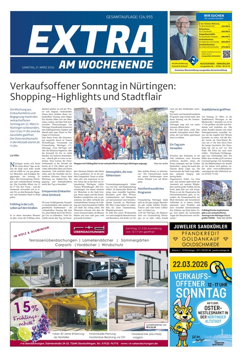 Extra am Wochenende Nürtingen 21.03.2026