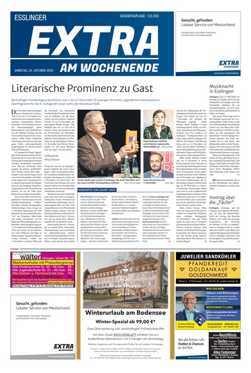 Extra am Wochenende Esslingen 25.10.2025