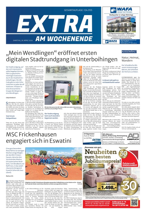 Extra am Wochenende Nürtingen 28.03.2026