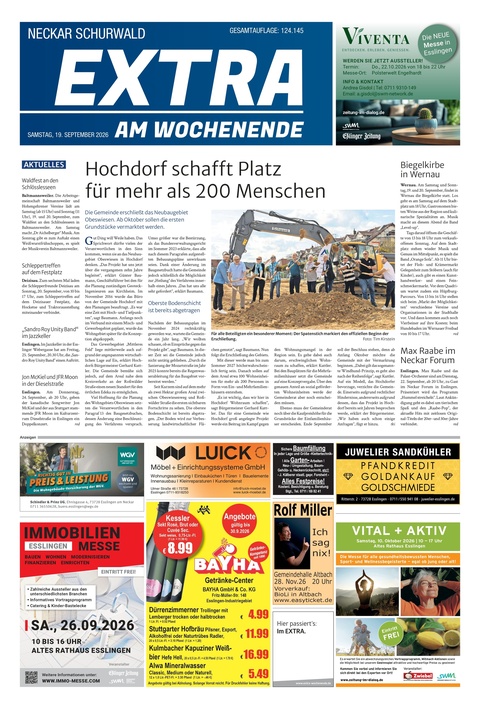 Extra am Wochenende Neckar 19.09.2026