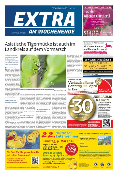 Extra am Wochenende Nürtingen 25.04.2026