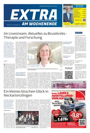 Extra am Wochenende Nürtingen 18.10.2025