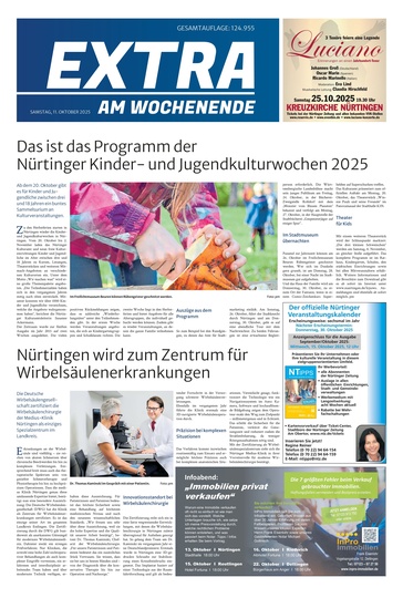 Extra am Wochenende Nürtingen 11.10.2025