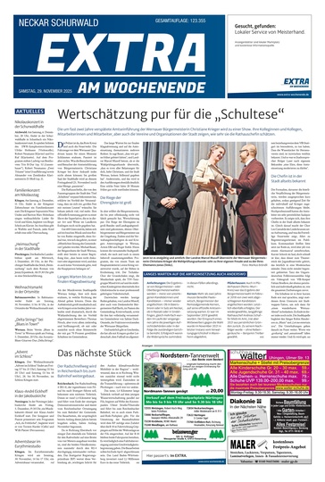 Extra am Wochenende Neckar 29.11.2025
