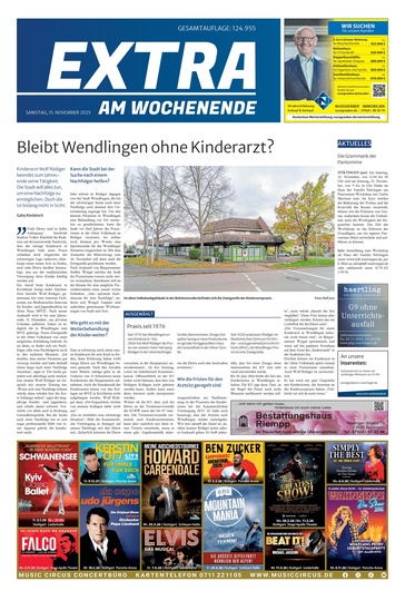 Extra am Wochenende Nürtingen 15.11.2025