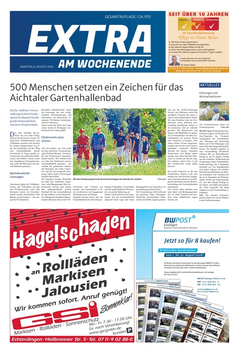 Extra am Wochenende Nürtingen 08.08.2026