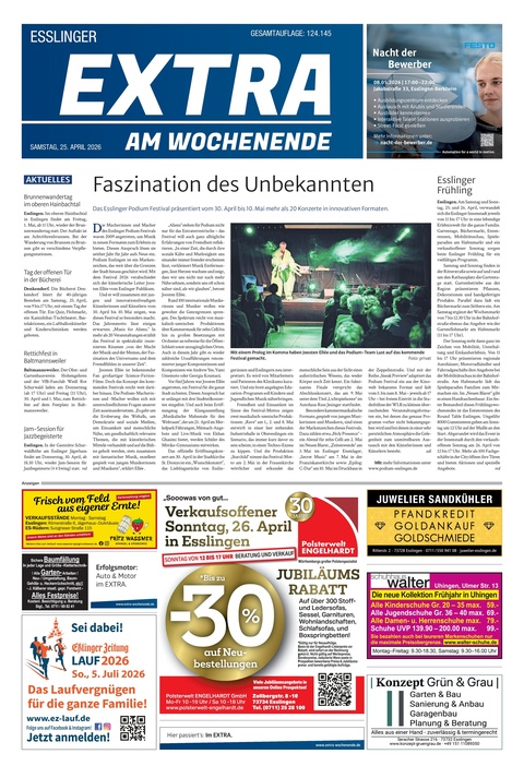 Extra am Wochenende Esslingen 25.04.2026