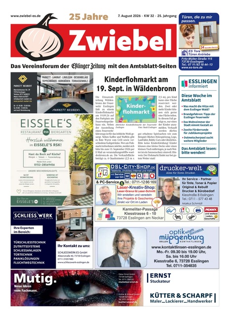 Anzeigenblatt Zwiebel 07.08.2026