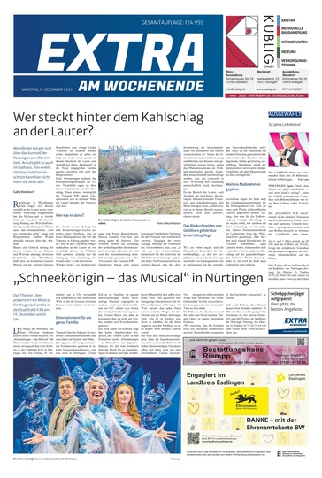 Extra am Wochenende Nürtingen 13.12.2025