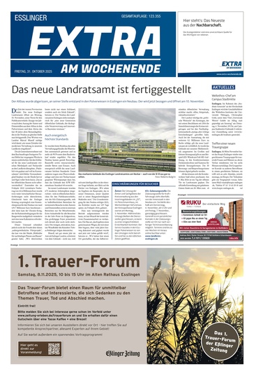 Extra am Wochenende Esslingen 31.10.2025
