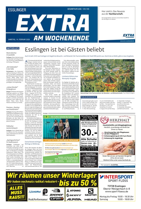 Extra am Wochenende Esslingen 14.02.2026