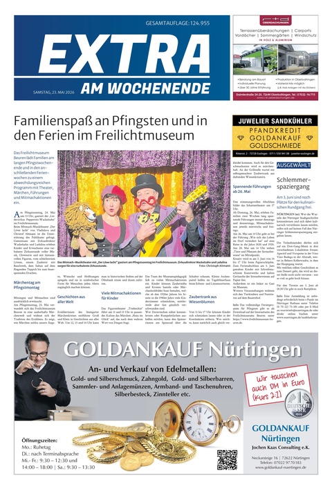 Extra am Wochenende Nürtingen 23.05.2026