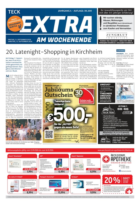 Extra am Wochenende Kirchheim 12.09.2026