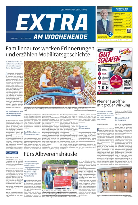 Extra am Wochenende Nürtingen 15.08.2026
