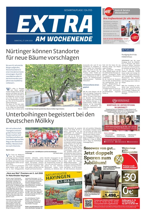 Extra am Wochenende Nürtingen 27.06.2026