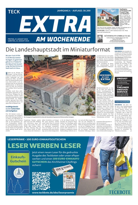 Extra am Wochenende Kirchheim 22.08.2026