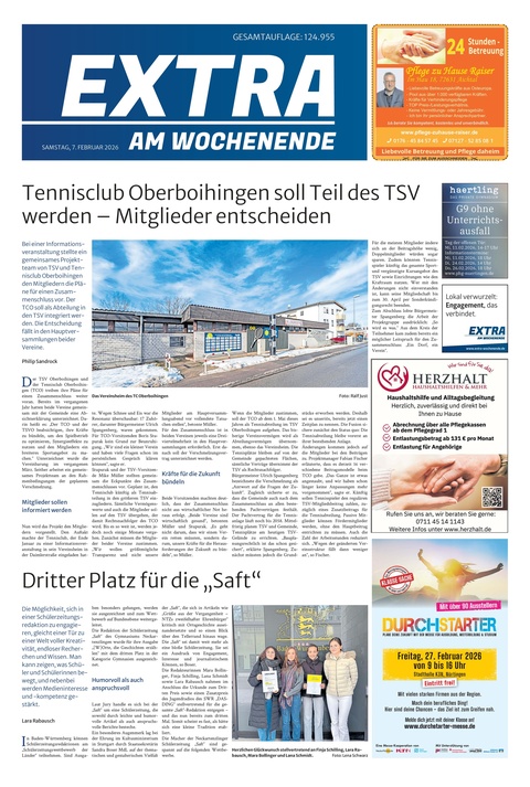 Extra am Wochenende Nürtingen 07.02.2026