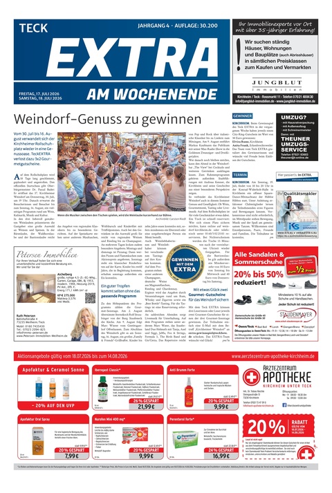 Extra am Wochenende Kirchheim 18.07.2026