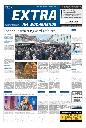 Extra am Wochenende Kirchheim 20.12.2025