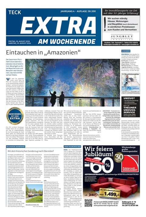 Extra am Wochenende Kirchheim 29.08.2026