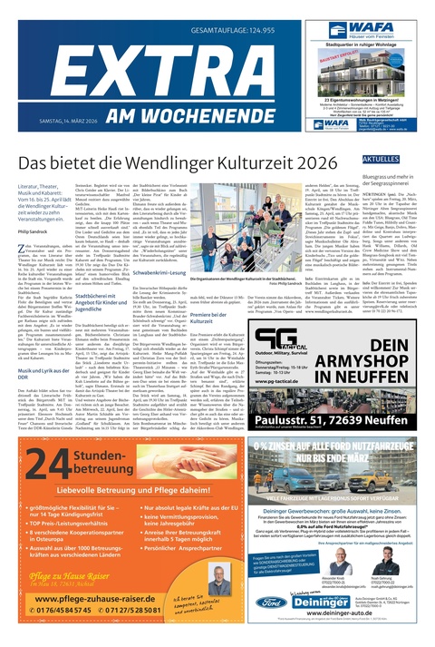 Extra am Wochenende Nürtingen 14.03.2026