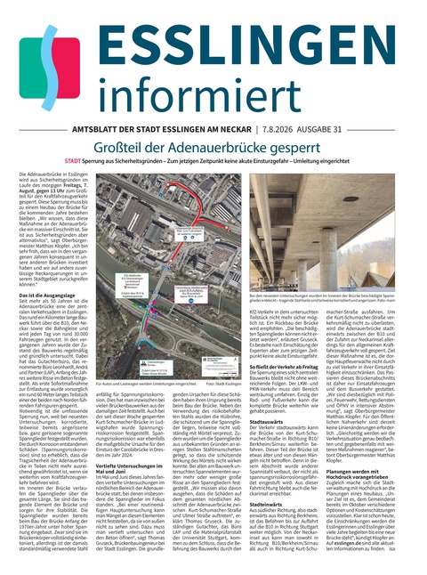 ESSLINGEN informiert 06.08.2026