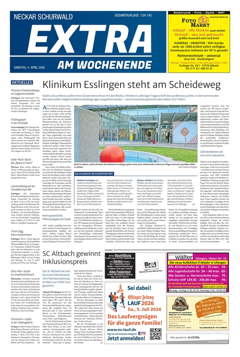 Extra am Wochenende Neckar 04.04.2026