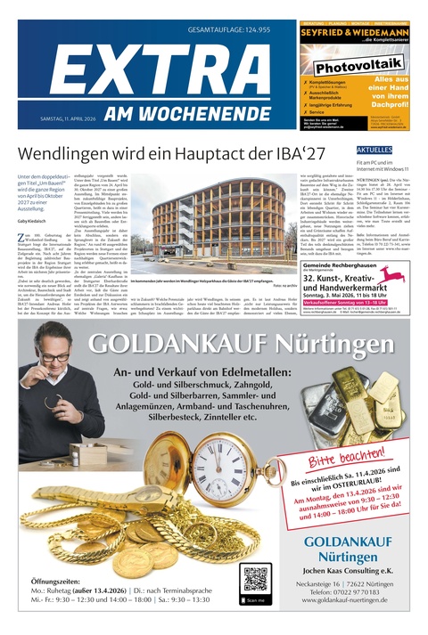Extra am Wochenende Nürtingen 11.04.2026