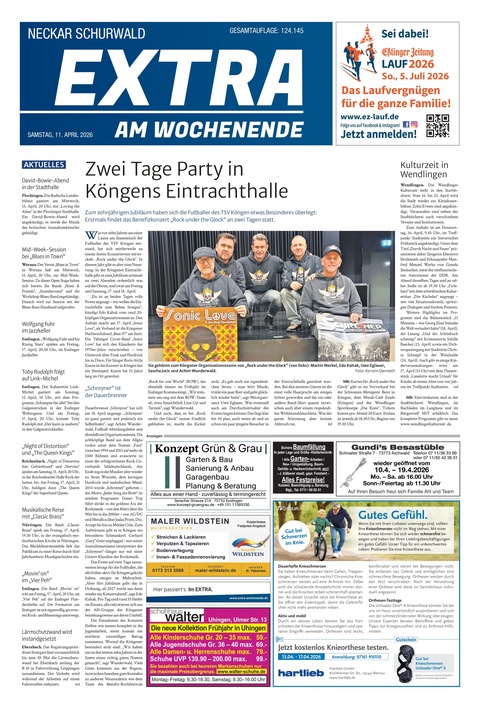 Extra am Wochenende Neckar 11.04.2026
