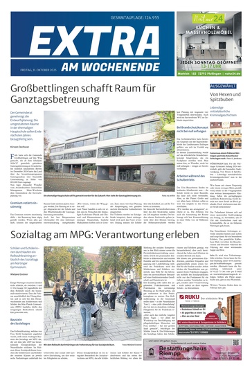 Extra am Wochenende Nürtingen 31.10.2025