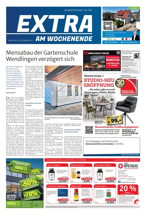 Extra am Wochenende Nürtingen 26.09.2026