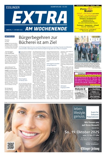 Extra am Wochenende Esslingen 11.10.2025