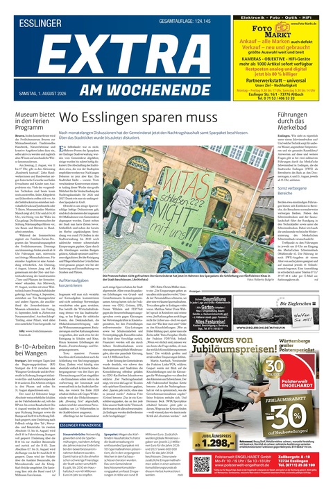 Extra am Wochenende Esslingen 01.08.2026