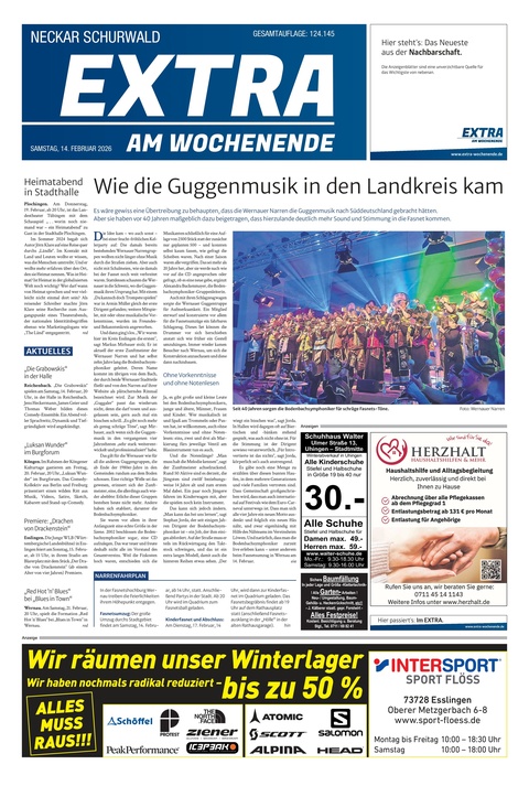 Extra am Wochenende Neckar 14.02.2026