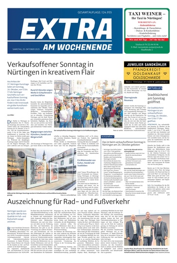 Extra am Wochenende Nürtingen 25.10.2025