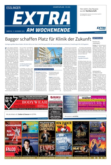 Extra am Wochenende Esslingen 15.11.2025