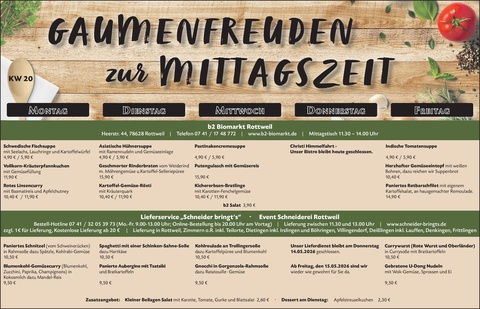 Gaumenfreuden Rottweil